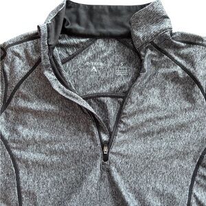 Antigua Heathered Gray Stretch Pullover Women’s Size Small